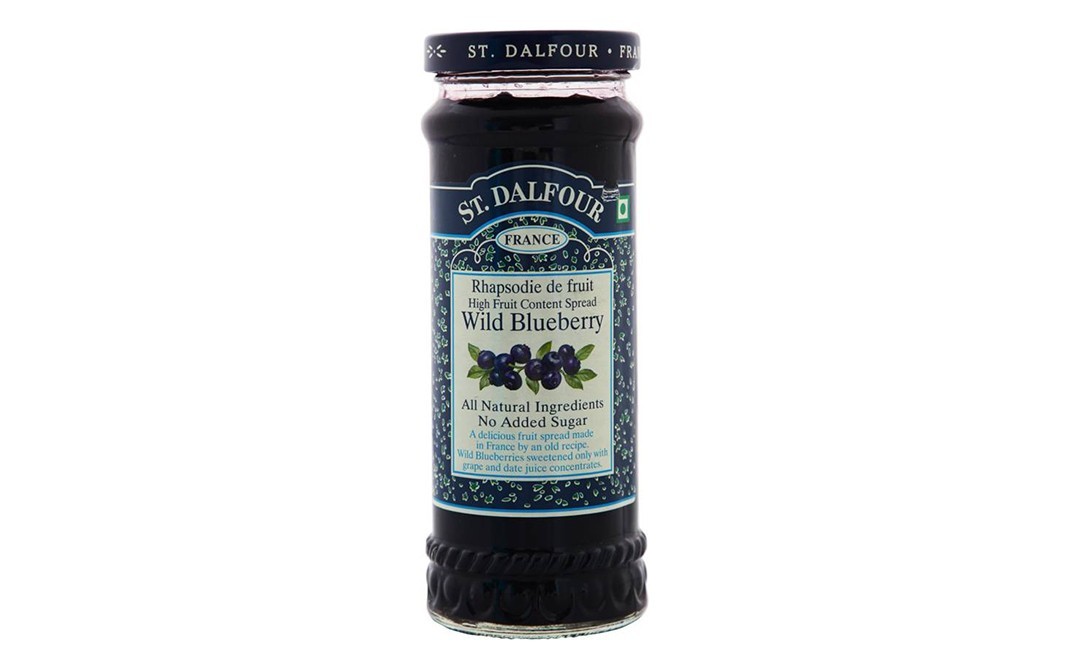 St. Dalfour Wild Blueberry Spread    Glass Jar  284 grams